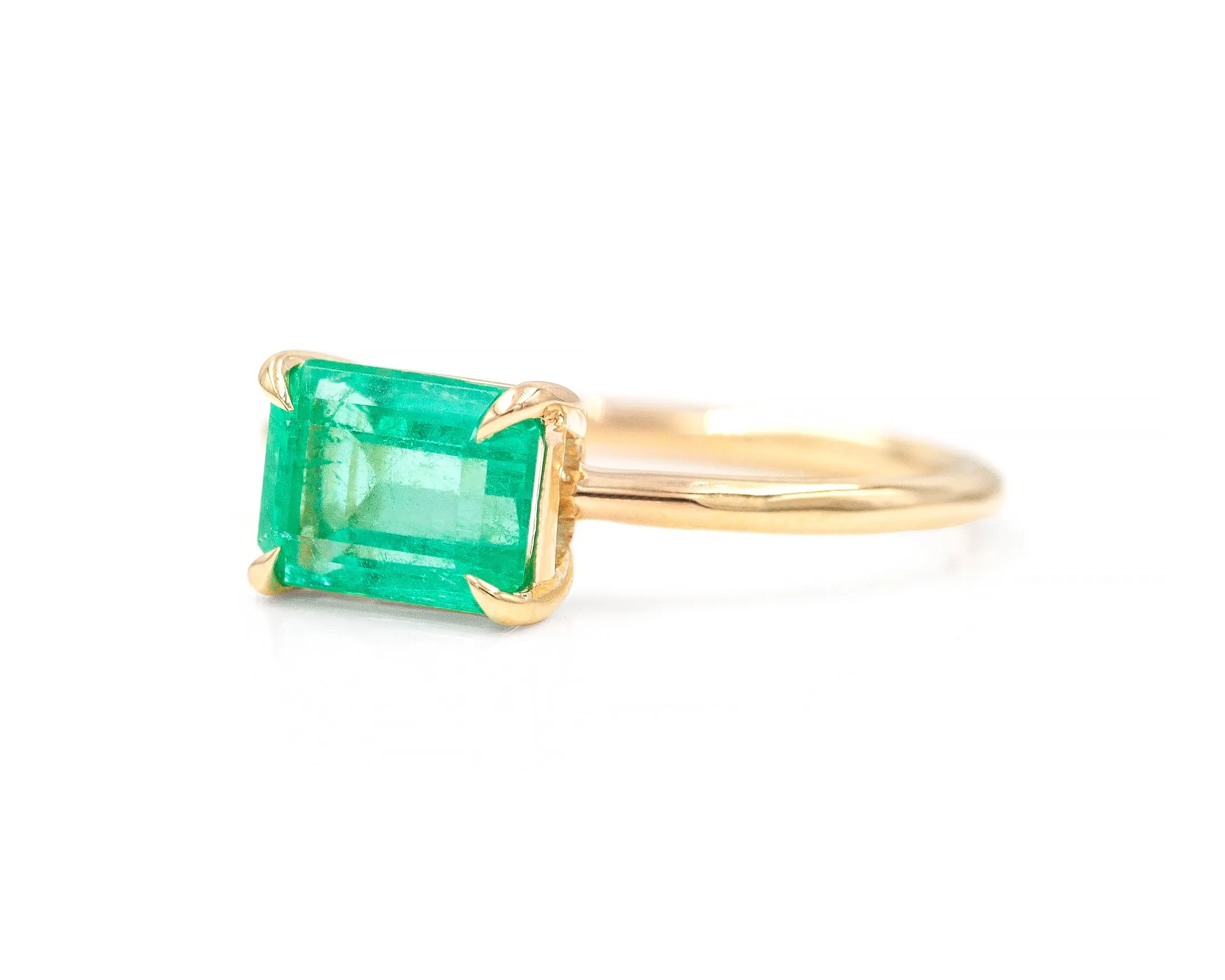 1.66-Carat Colombian Emerald Solitaire