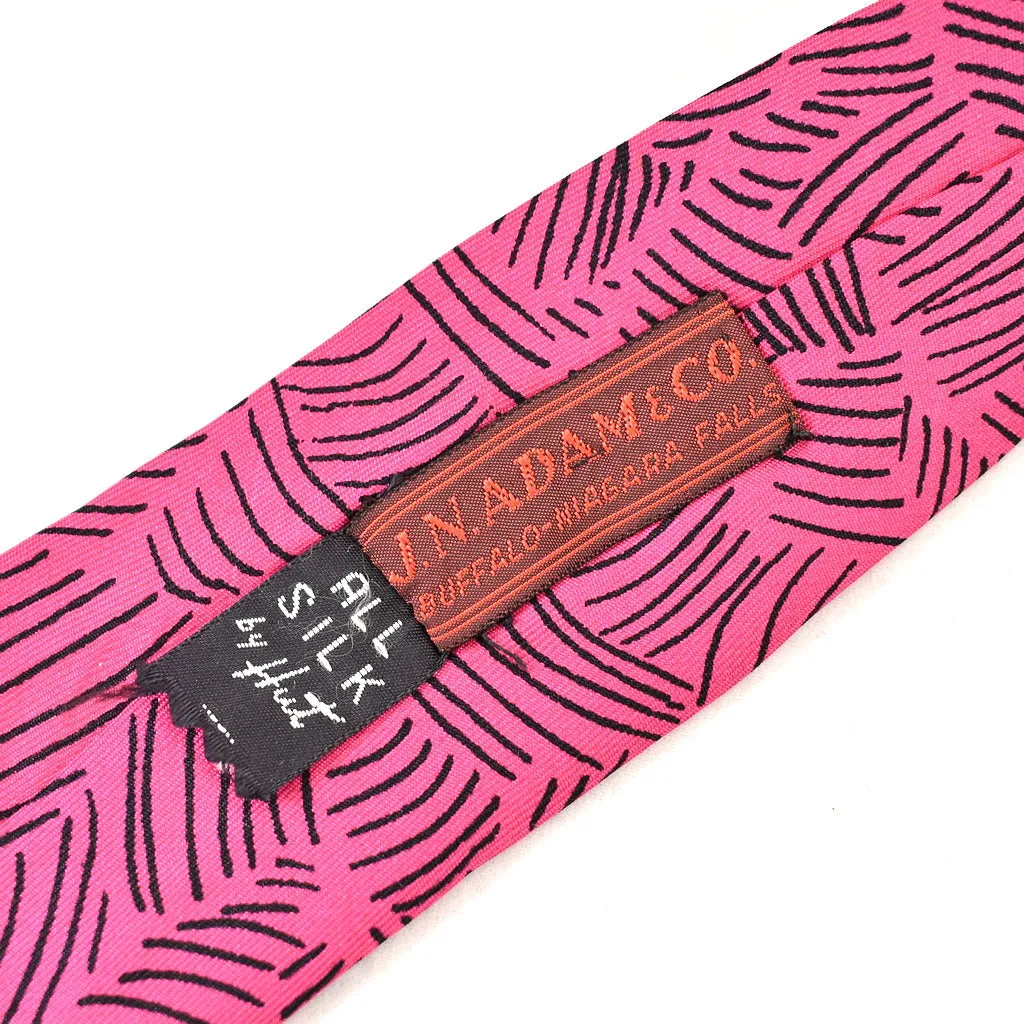 1940s Pink & Blue Trail Vintage Tie