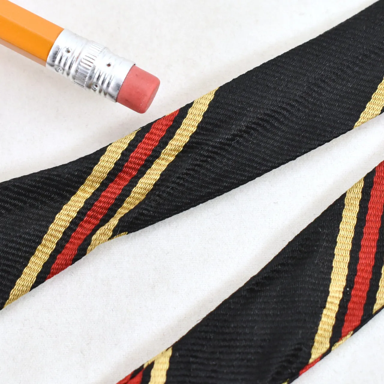 1950s Black Stripe Bow Tie