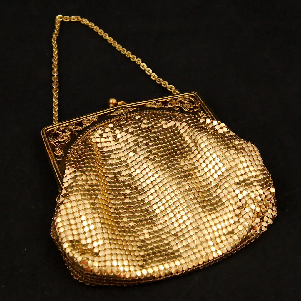 1950s Gold Mesh Handbag