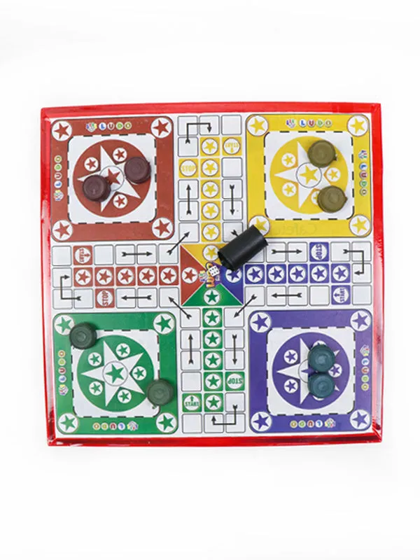 2 in 1 LUDO   Monopoly Set - 12" x 12"