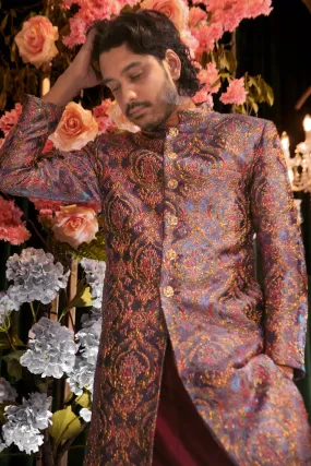 AAYAN Blue Sherwani