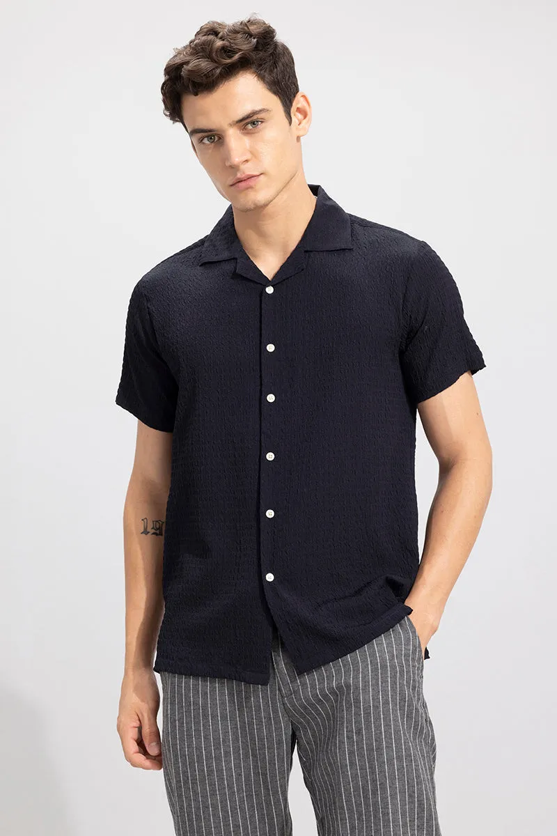 Absolute Seer Sucker Navy Shirt