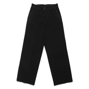 ADD Belt Stitch Extra Super Wide Trouser Black