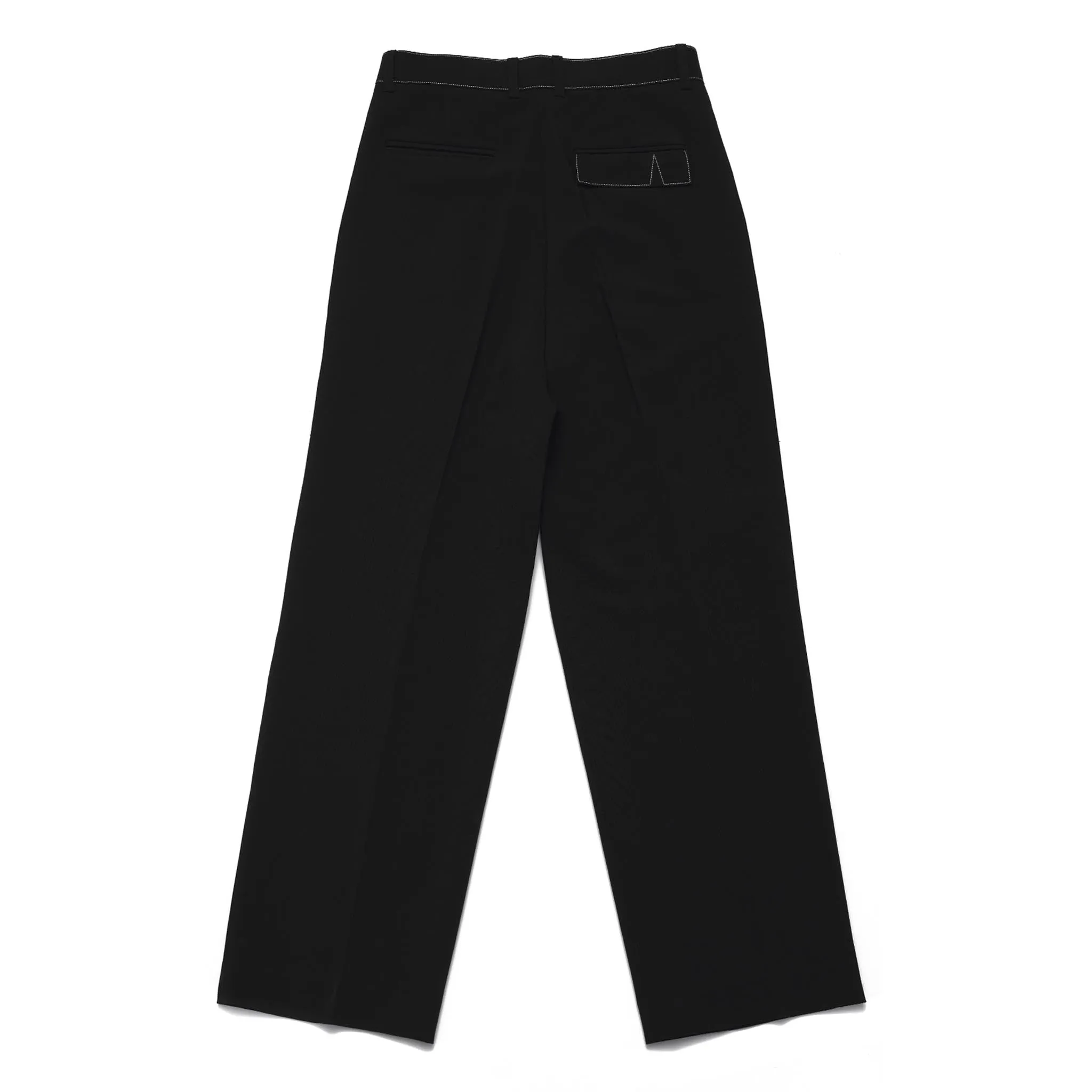 ADD Belt Stitch Extra Super Wide Trouser Black