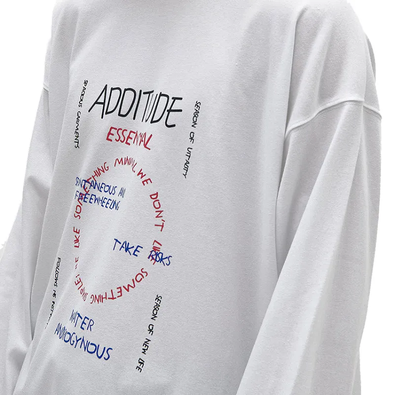 ADD Graffiti Long Sleeve Tee White