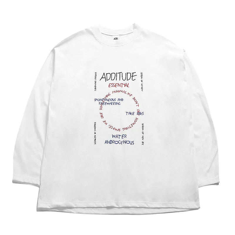 ADD Graffiti Long Sleeve Tee White