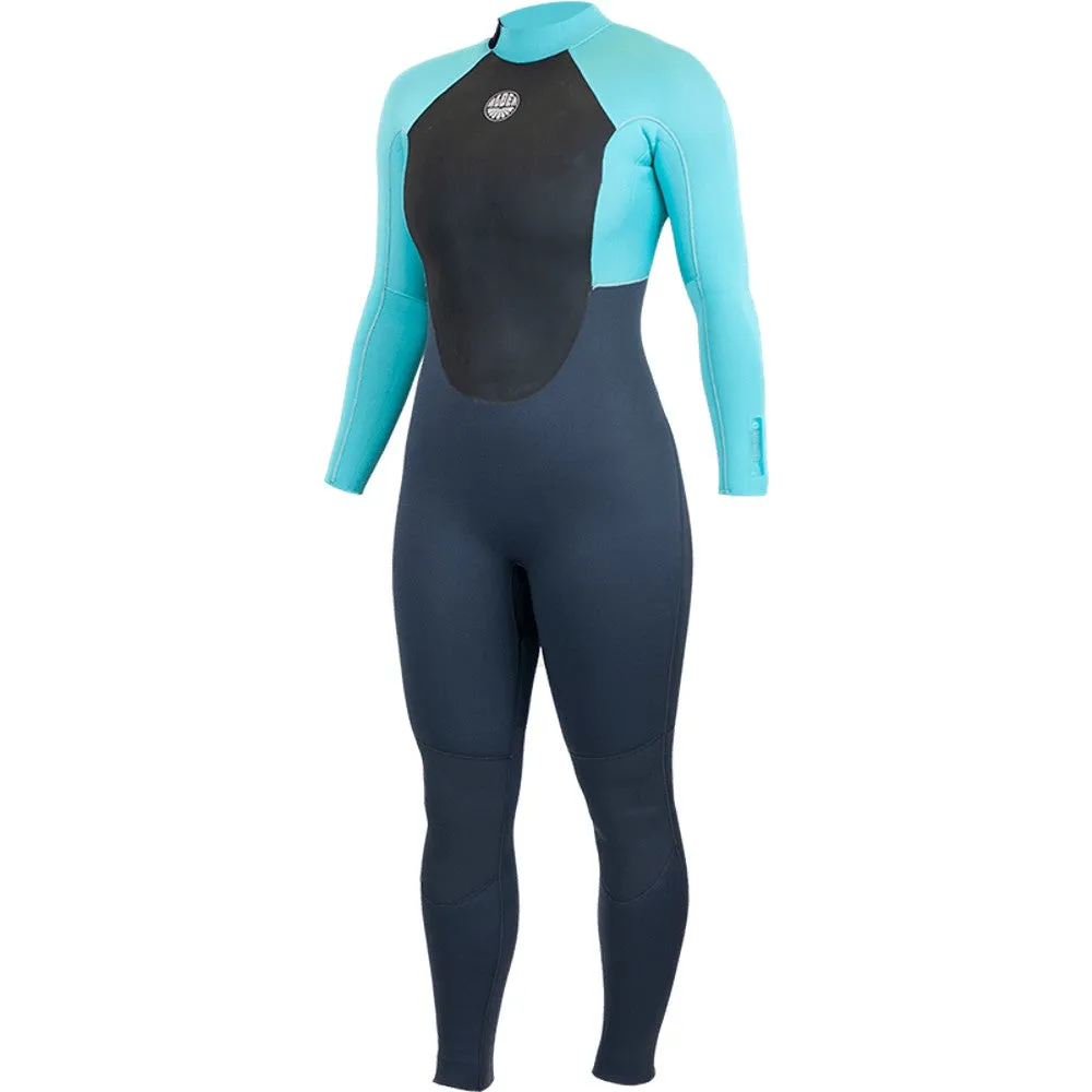 Alder Stealth Womens 4/3mm Back Zip Wetsuit - Graphite