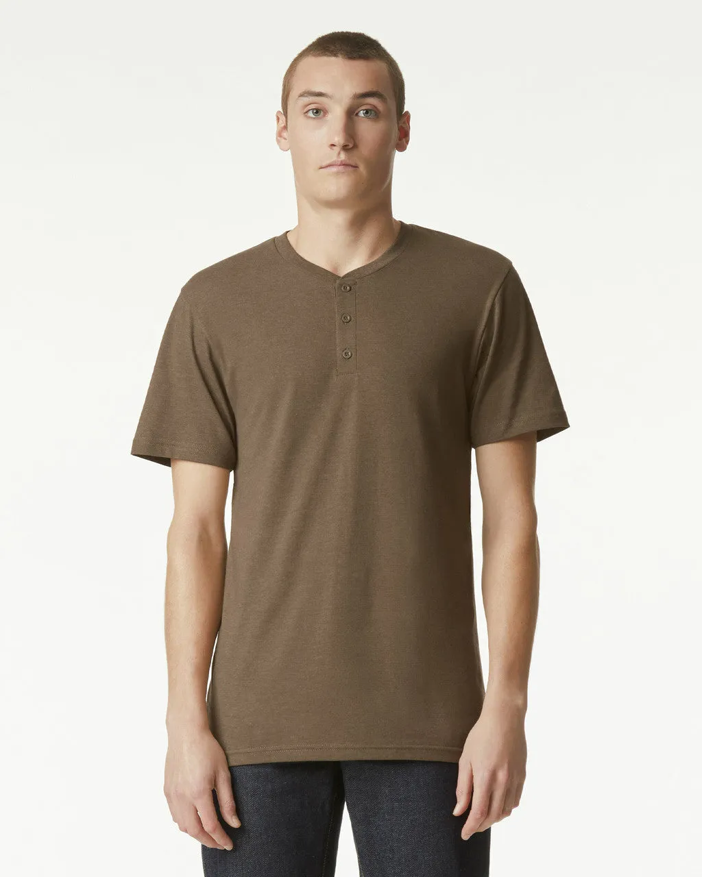 American Apparel Adult CVC Henley T-shirt (2004CVC)