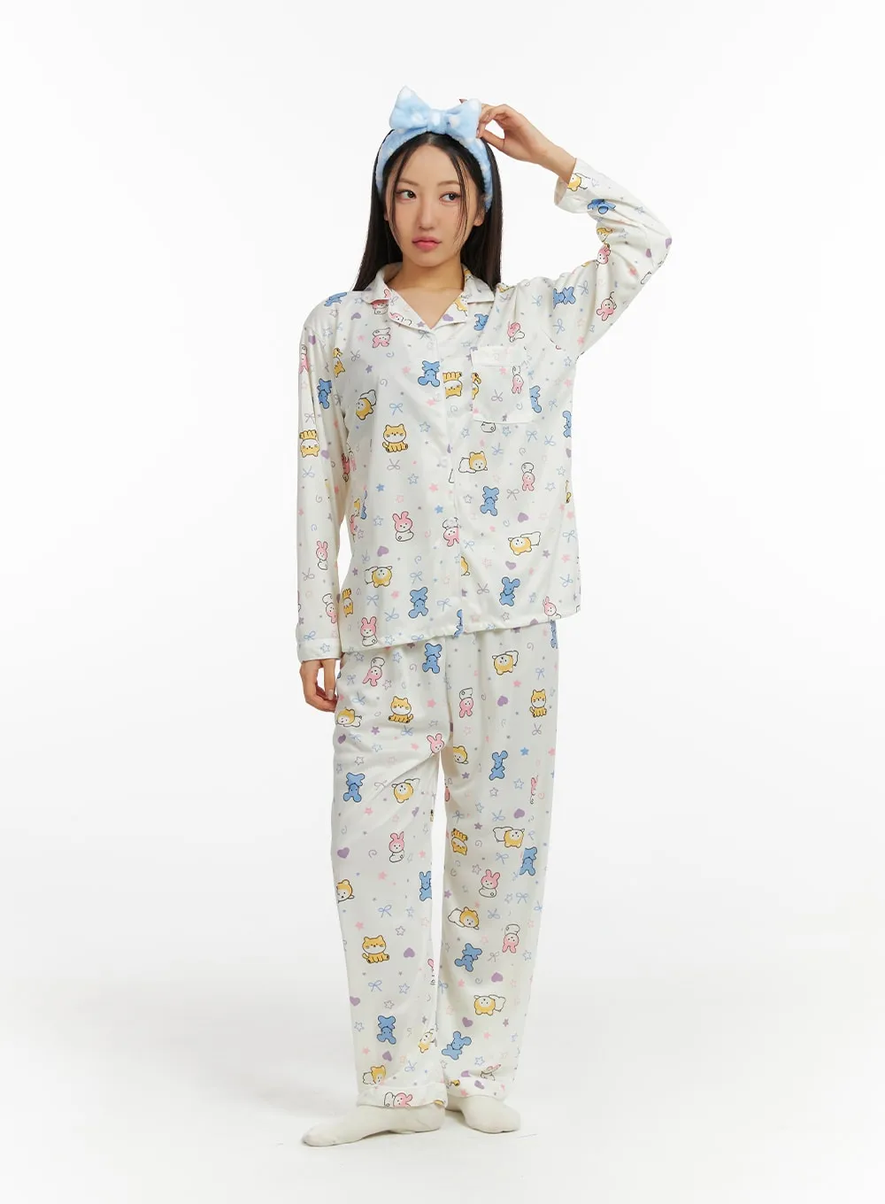 Animal Graphic Pajama Set IF421