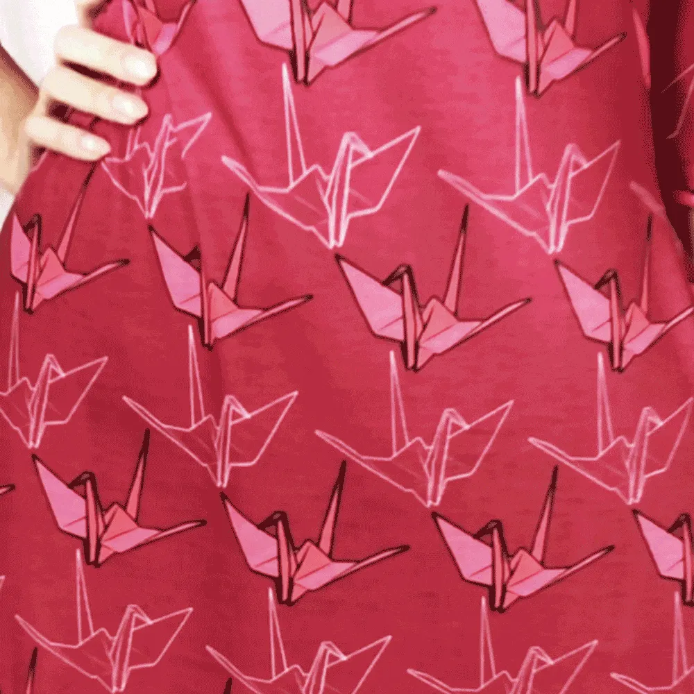 Augmented Reality: Paper Crane in Flight Curie Dress