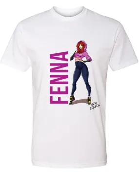 Aza Comics Fenna The Keepers White Graphic Tee