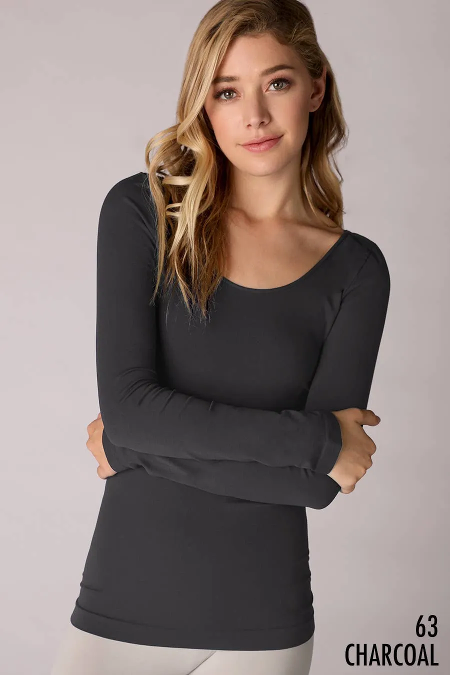 Babs Long Sleeve Scoop Neck Top