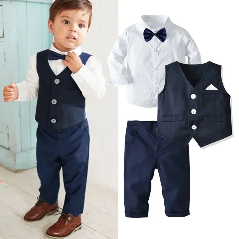 Baby Boy Formal Blue Banquet Gentleman Sets