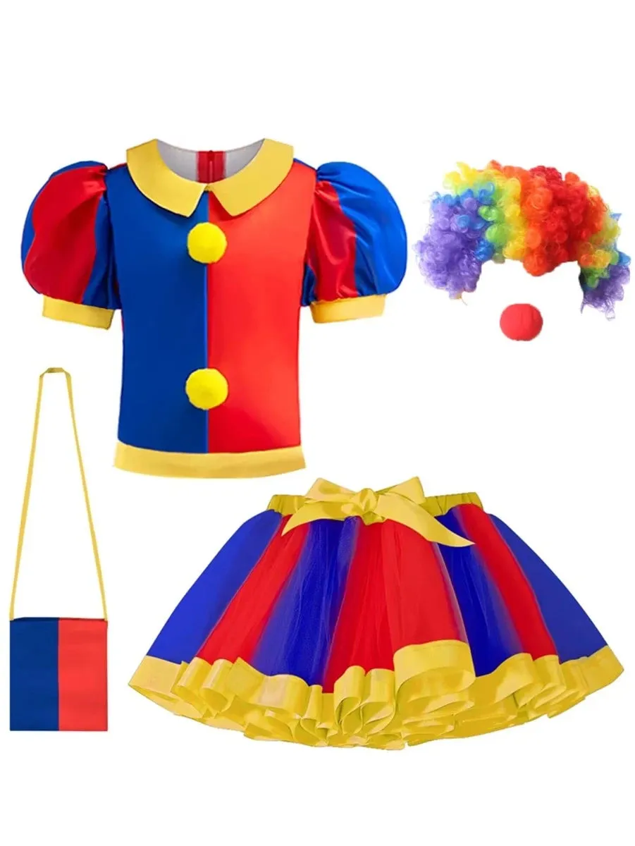 Baby Girl Funny Clown Costume Set