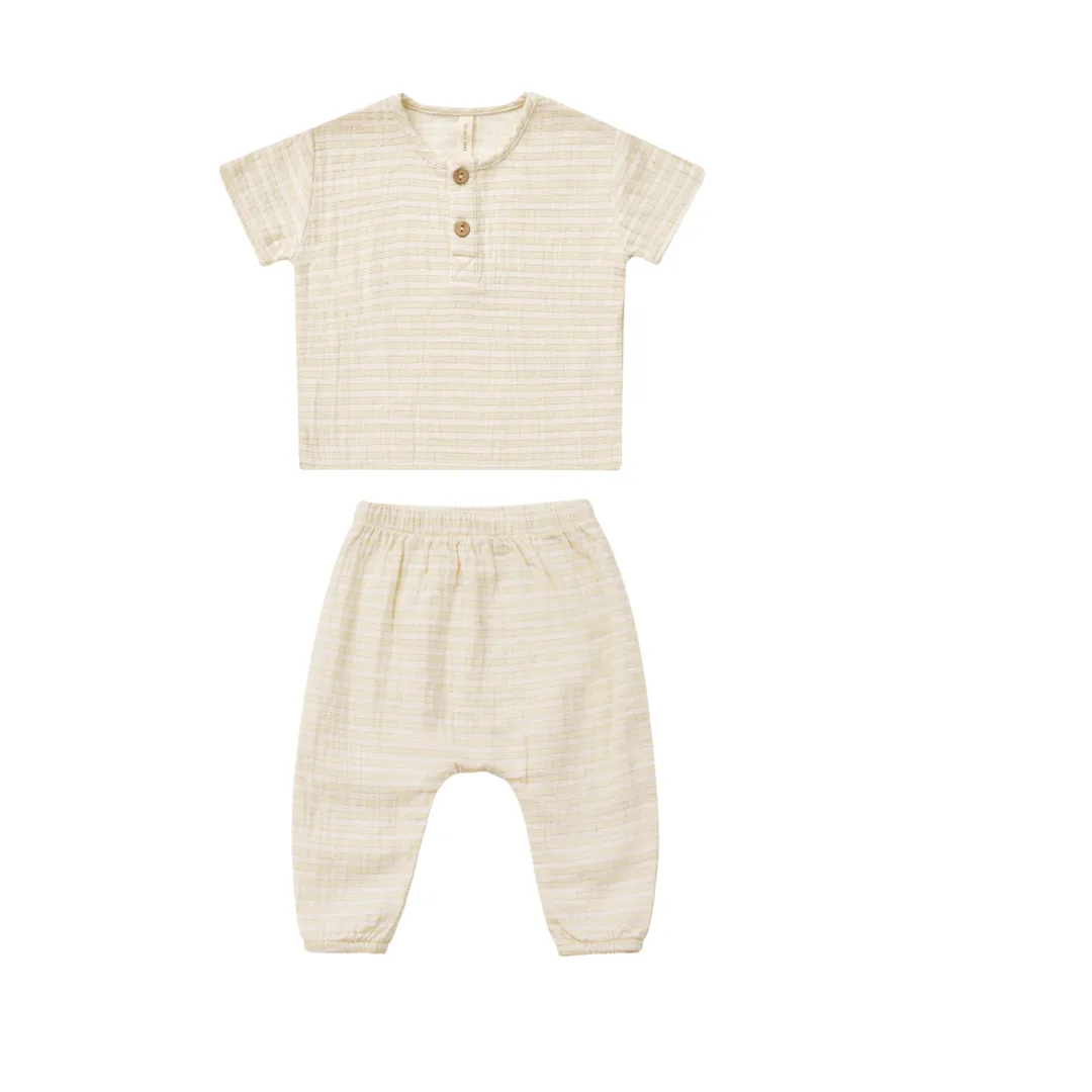 Baby Lemon Stripe Set