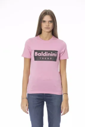 Baldinini Trend Pink Cotton Women Women's T-Shirt