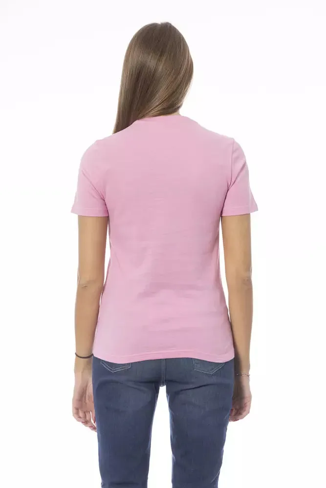 Baldinini Trend Pink Cotton Women Women's T-Shirt