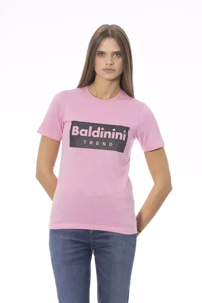 Baldinini Trend Pink Cotton Women Women's T-Shirt