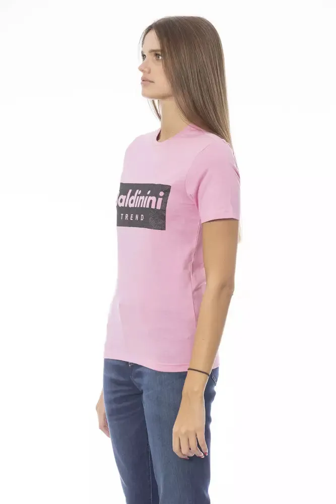 Baldinini Trend Pink Cotton Women Women's T-Shirt