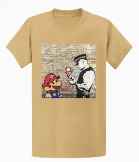 Banksy Unisex T-shirt - Super Mario