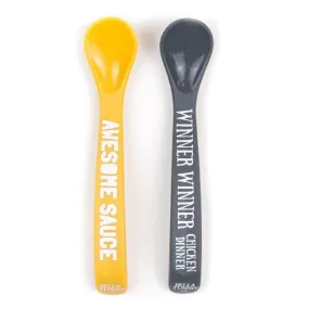 bella tunno silicone spoon set - awesome sauce   winner chicken