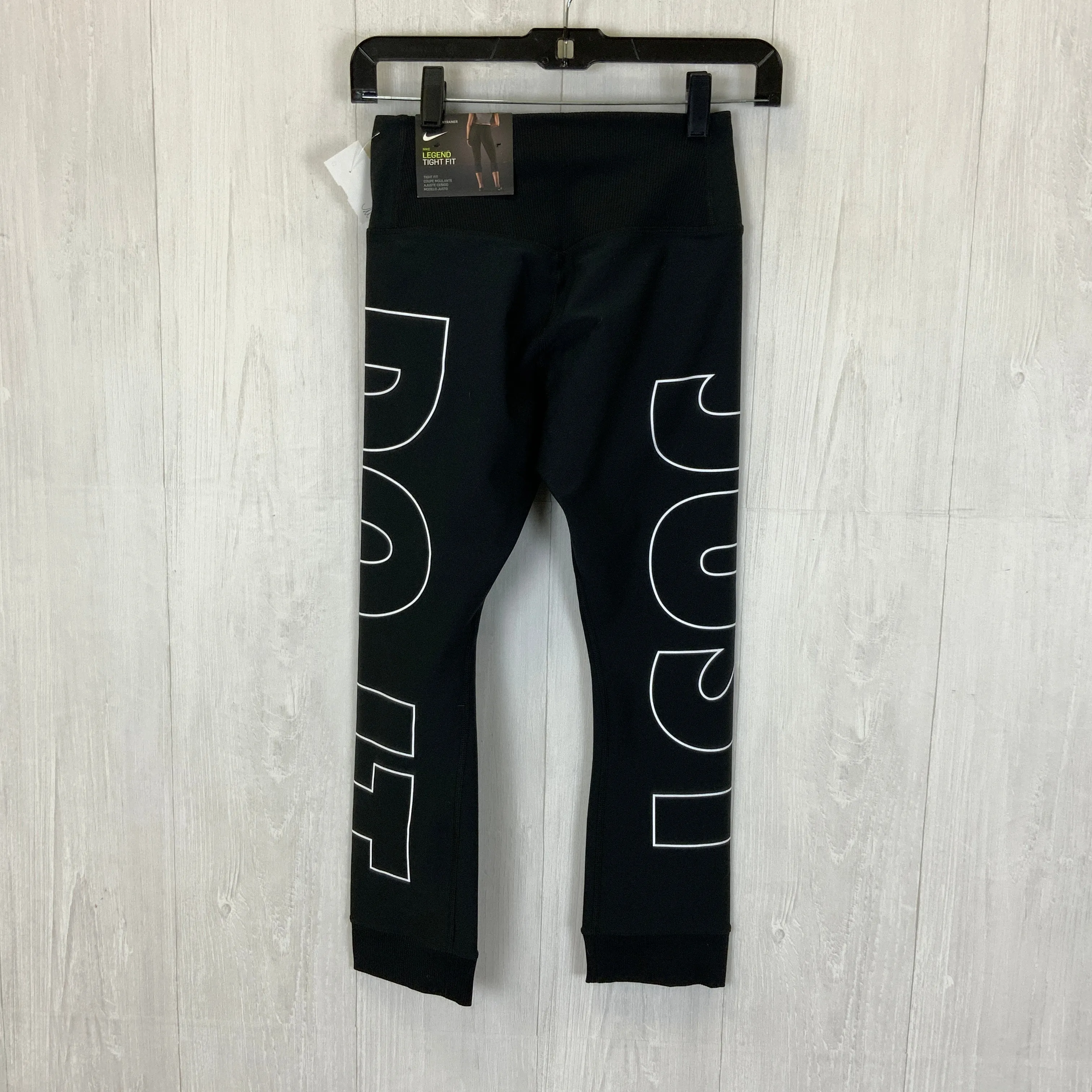 Black Athletic Capris Nike Apparel, Size Xs