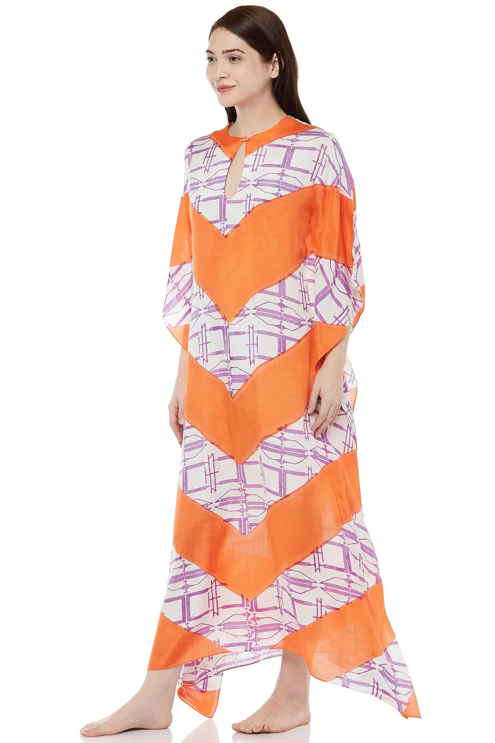 Block Printed Kaftan