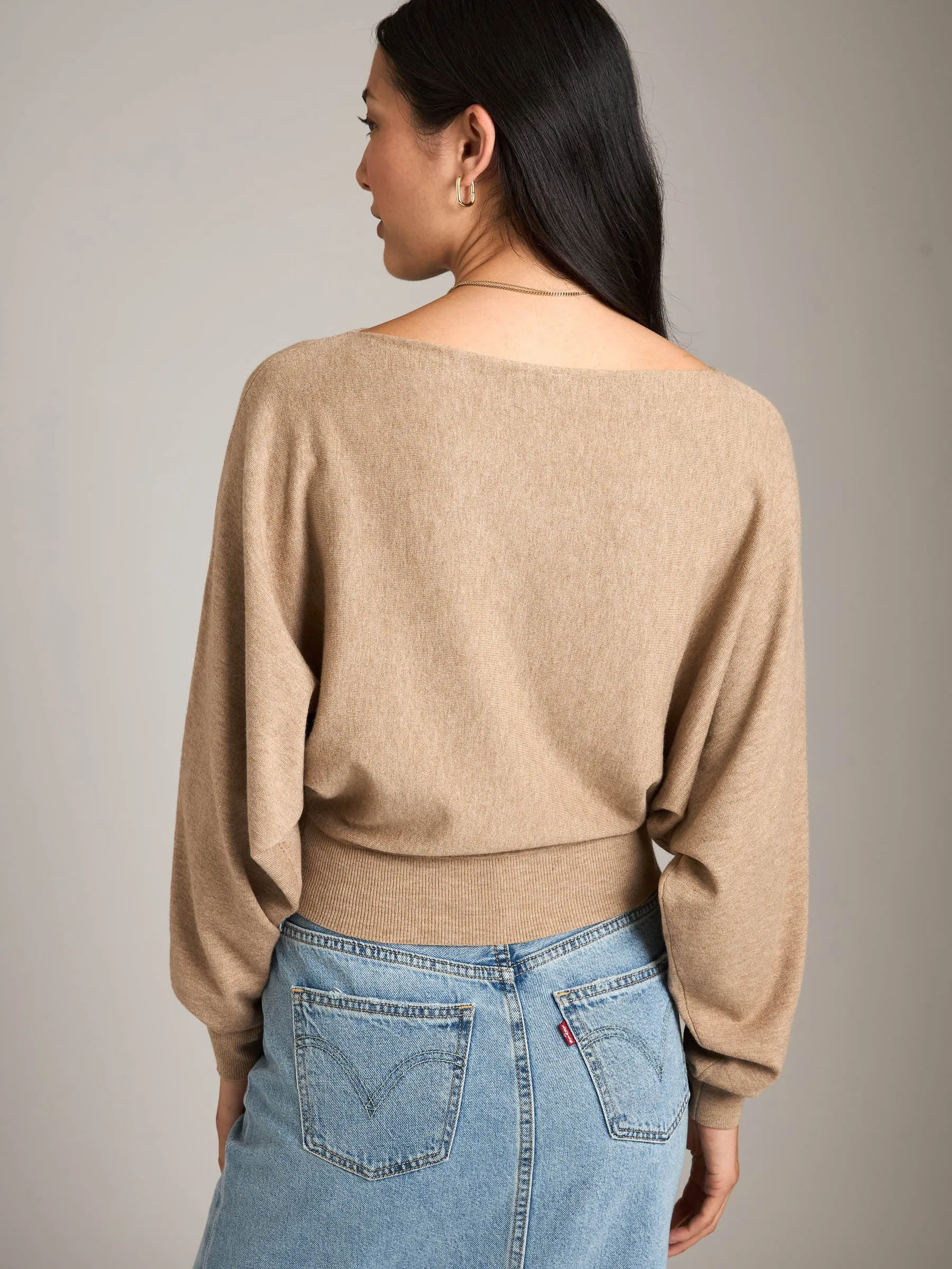 Boatneck Knit Top