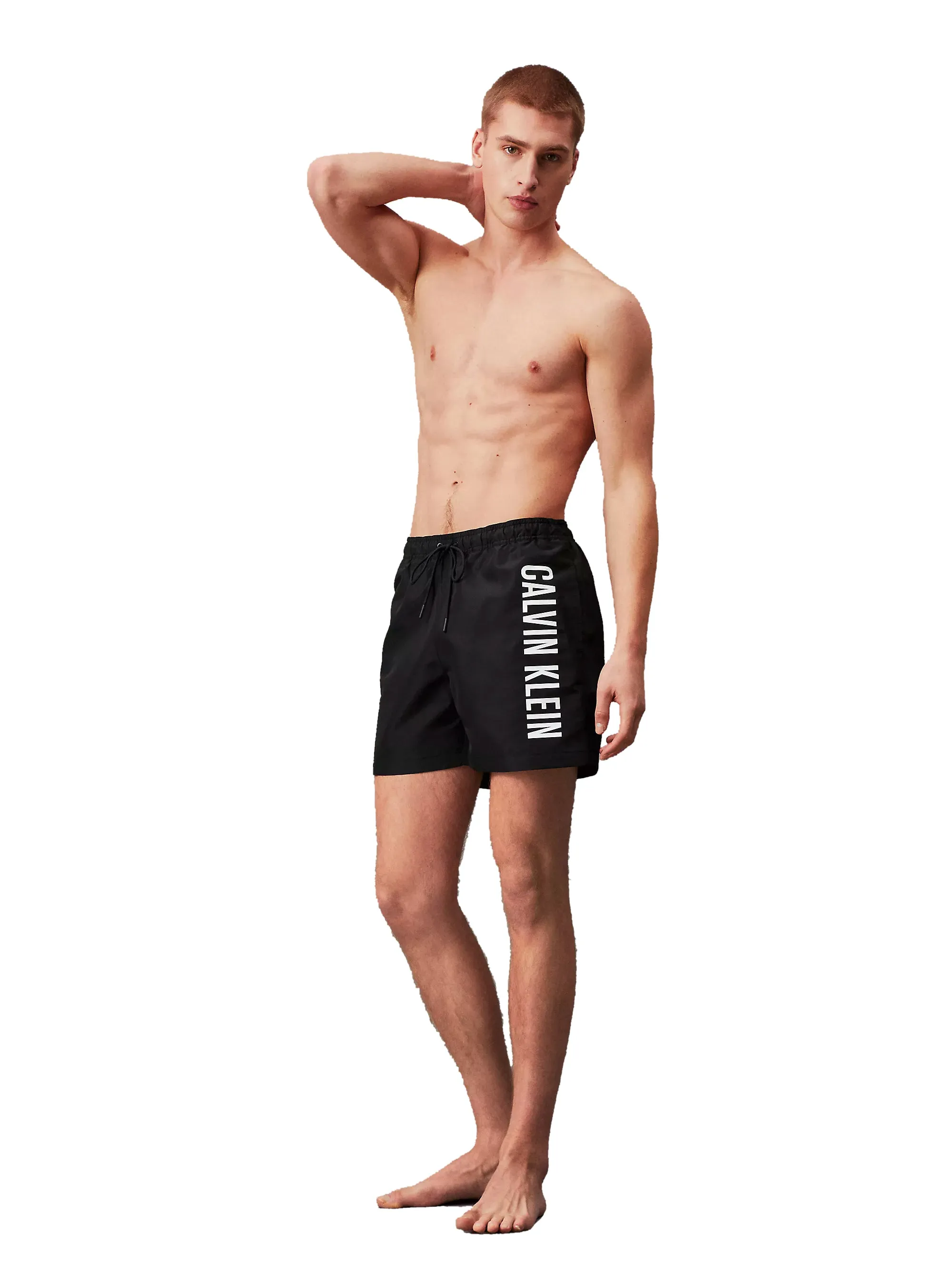 Calvin Klein Mens 'Intense Power' Side Logo Swim Shorts