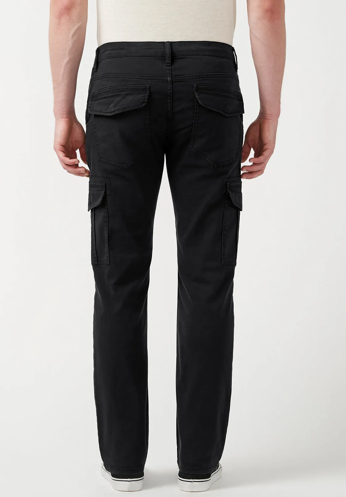 Cargo Joe Men's Straight Leg Pants in Black - BM22929