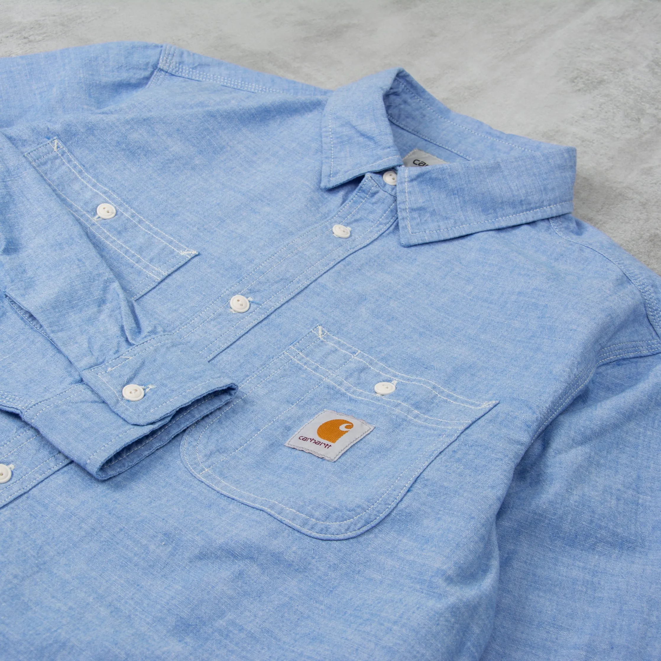 Carhartt WIP Clink L/S Shirt - Bleach Rinsed