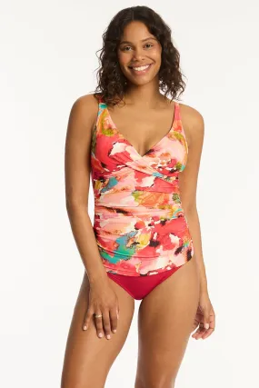 Cascade Cross Front Tankini