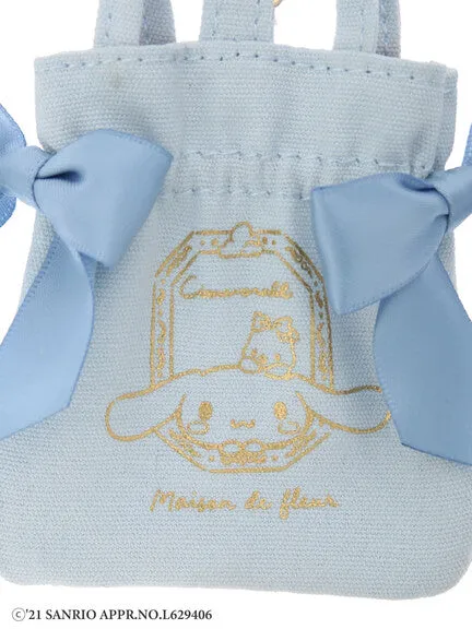 Cinnamoroll x Maison de FLEUR Ribbon tote bag (Gingham Inner)