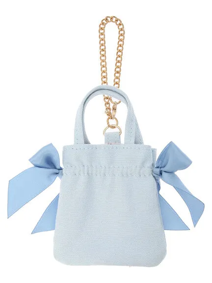 Cinnamoroll x Maison de FLEUR Ribbon tote bag (Gingham Inner)