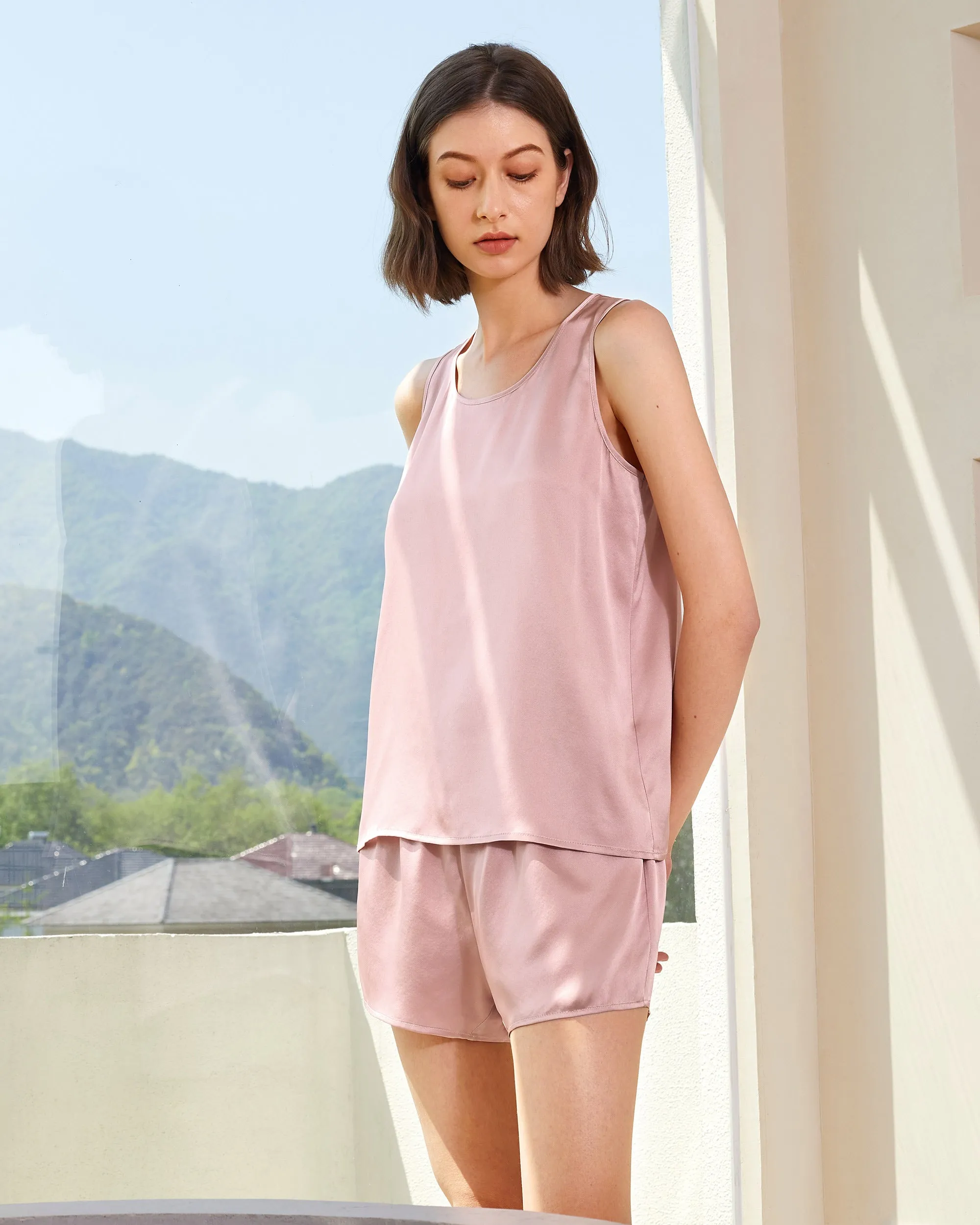 Clearance Relaxed Silk Short Pajamas