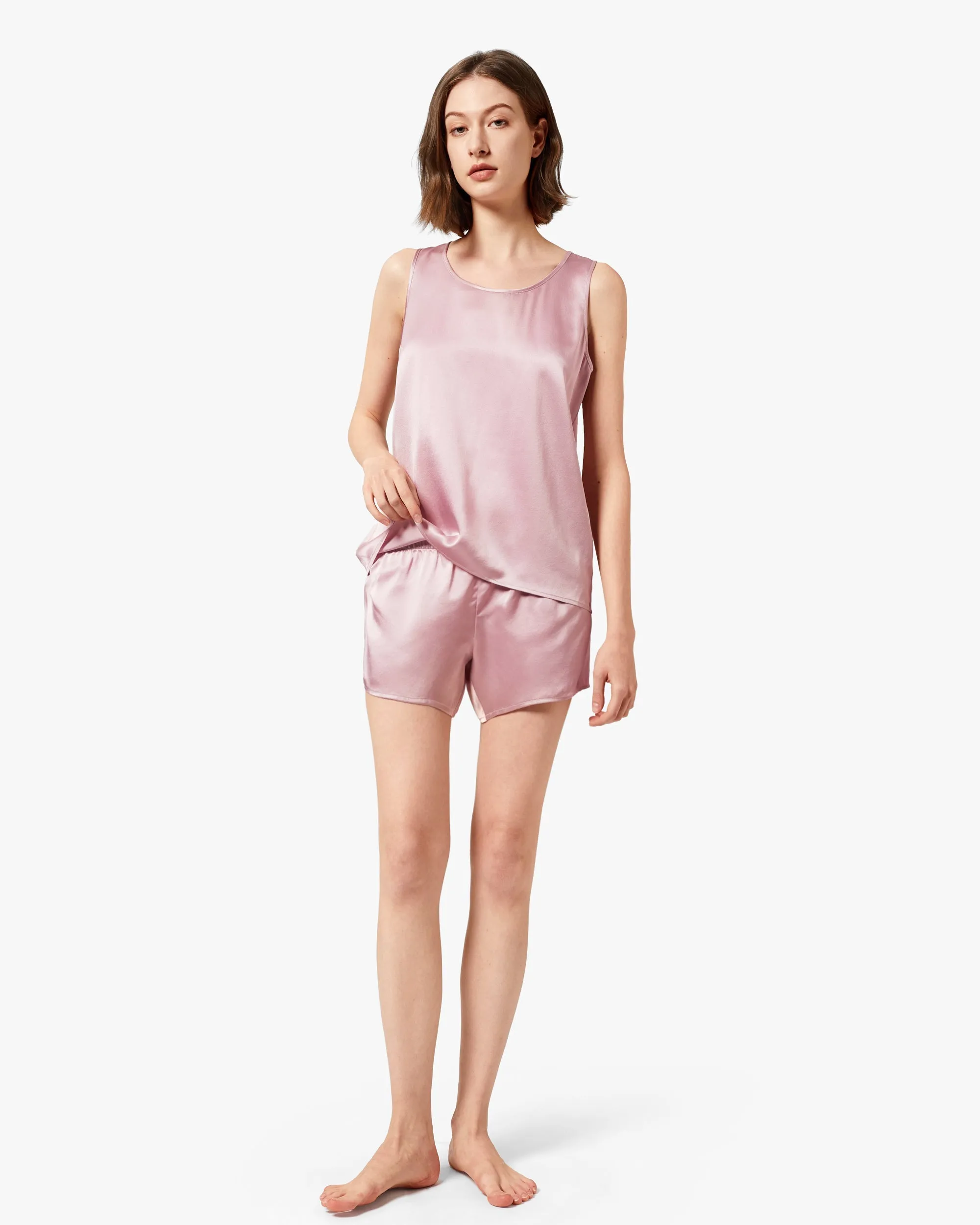 Clearance Relaxed Silk Short Pajamas