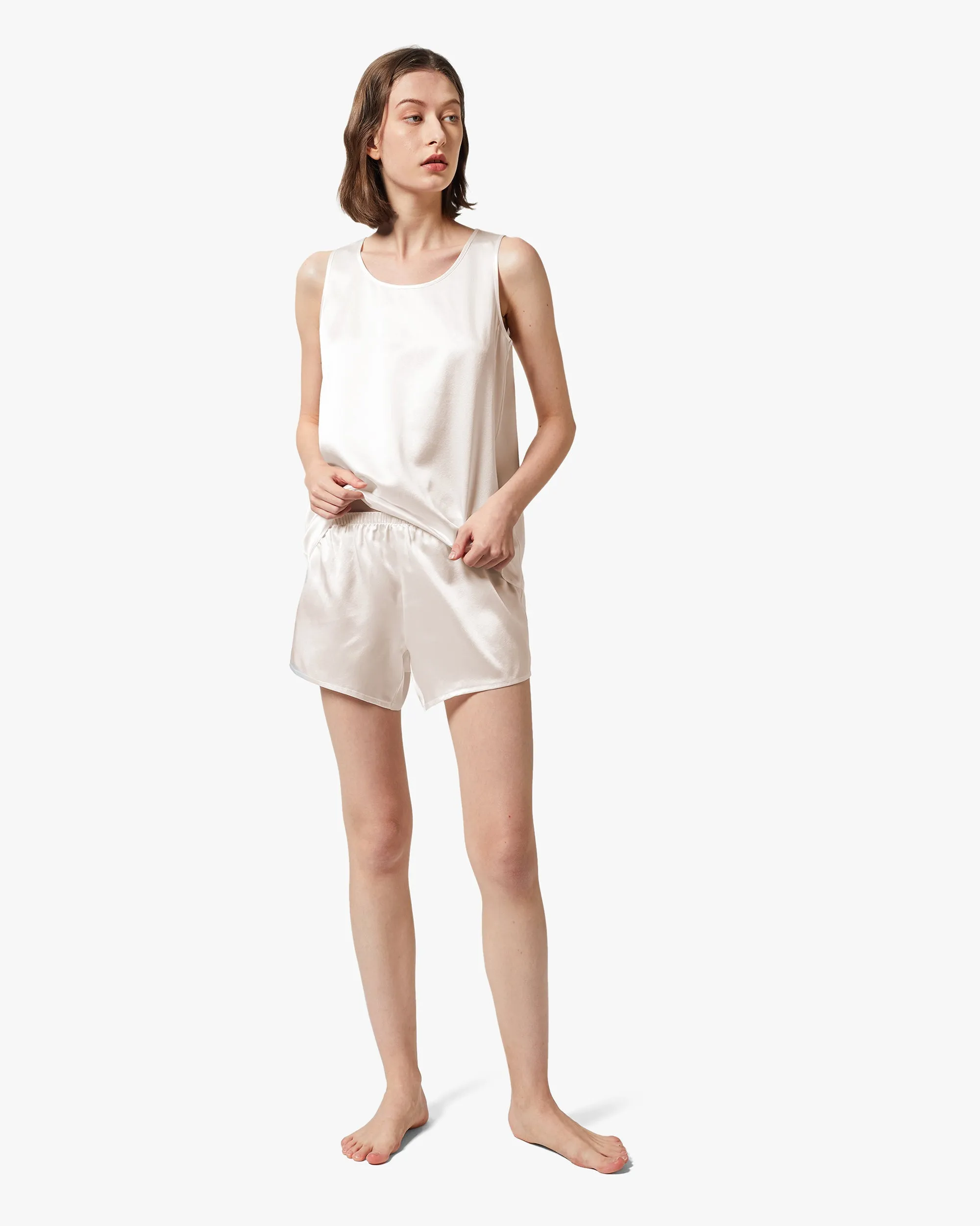 Clearance Relaxed Silk Short Pajamas