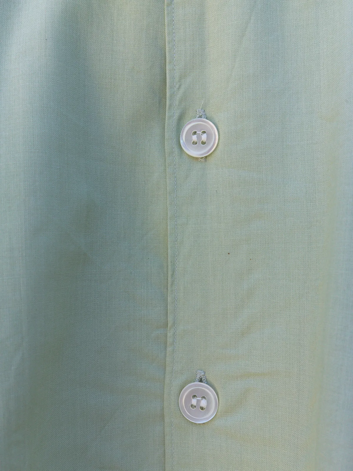 comme des garcons homme green oversized short sleeve shirt - 1998