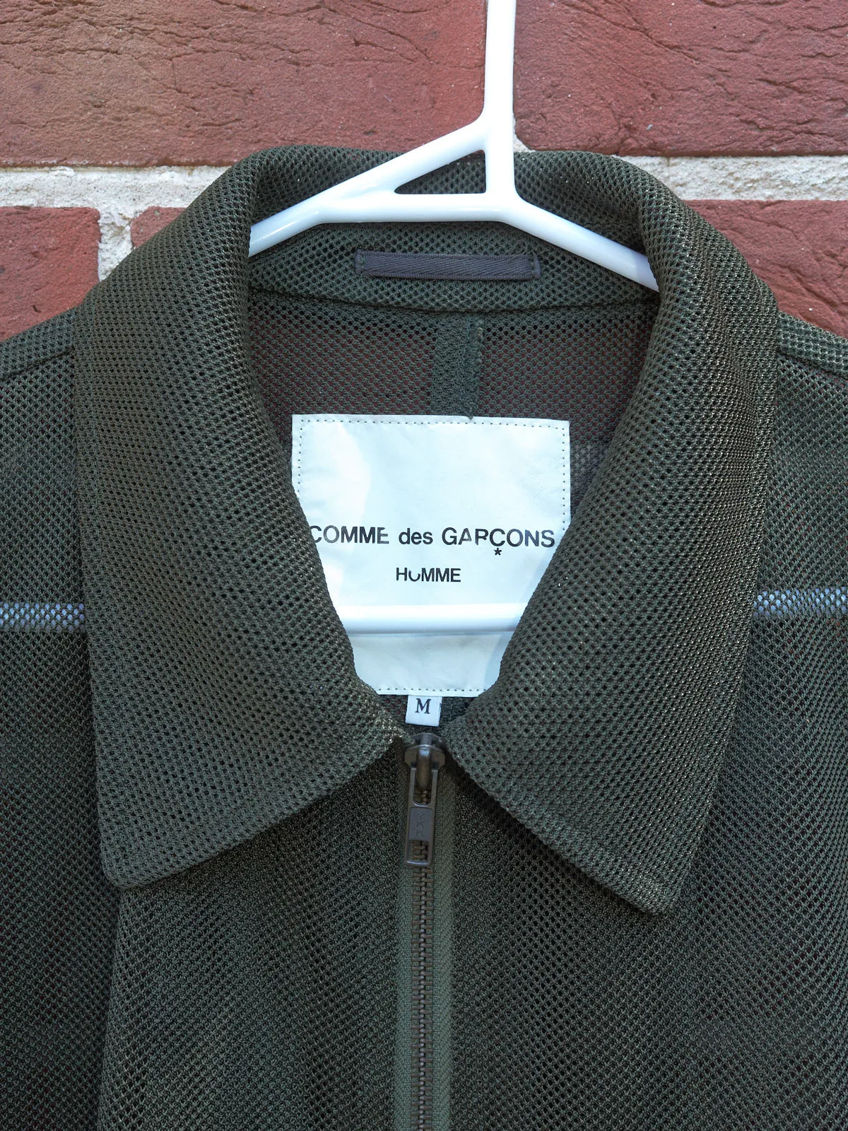 comme des garcons homme polyester mesh zip jacket - SS 1996