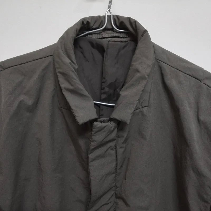 covered placket bomber jacket