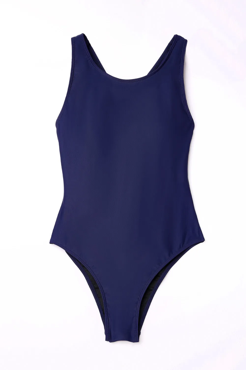 Cross Back Women Bathing Suit High Cut Tummy Control One Piece Monokini