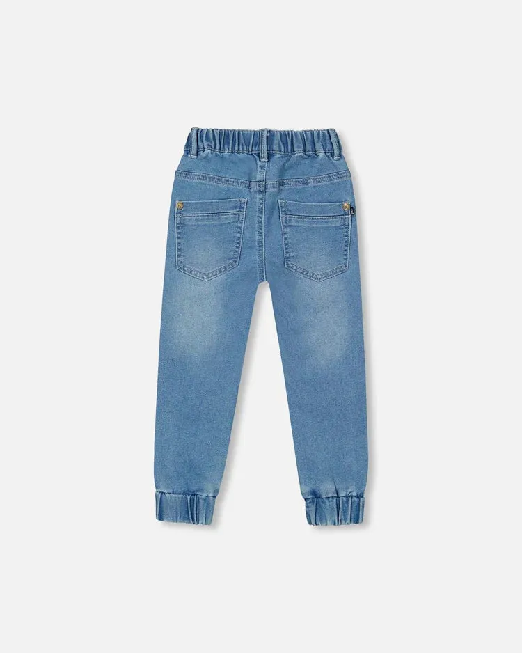 Denim Jogger Pant- Light Blue