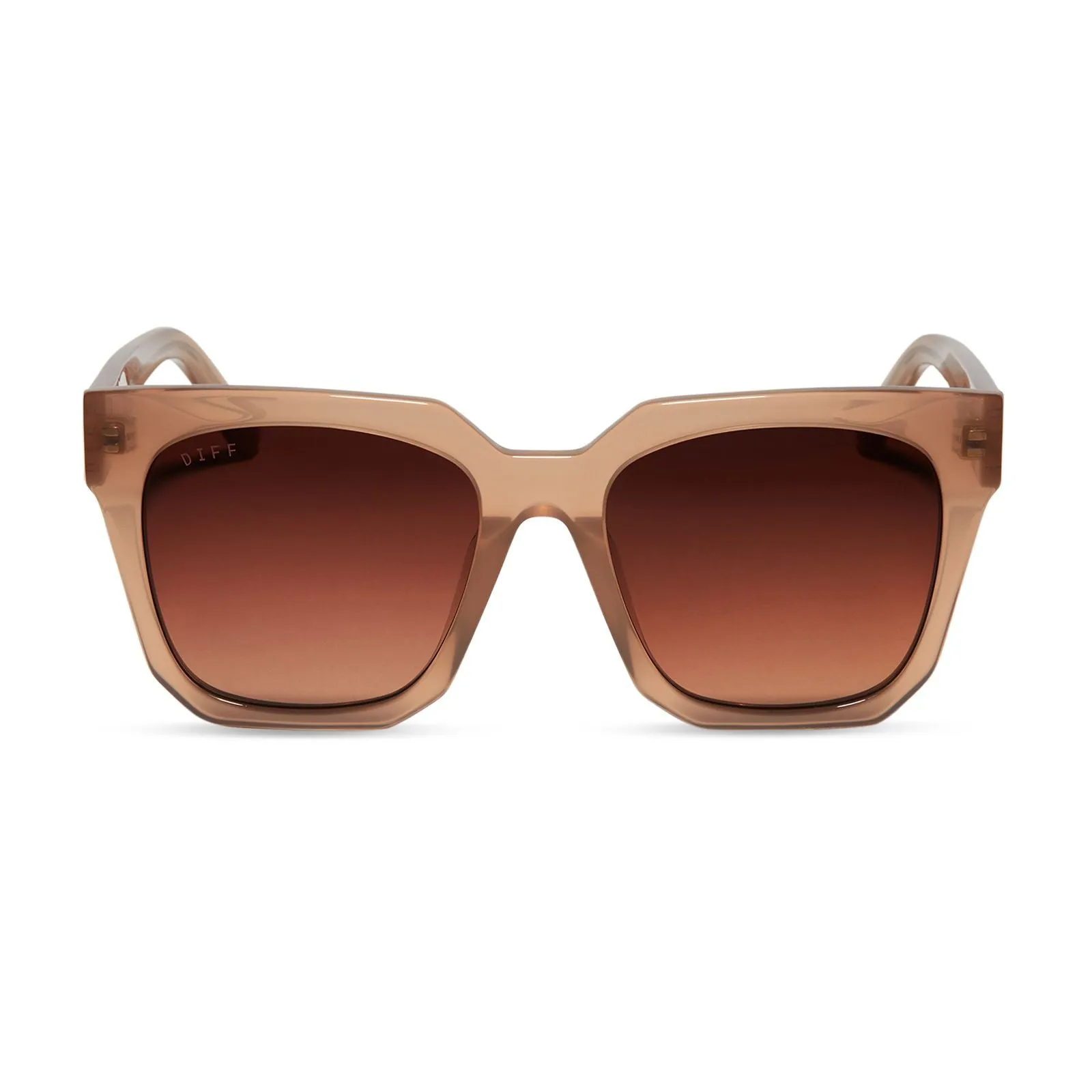 Diff Eyewear Ariana Polarized Sunglasses - Taupe   Brown Gradient