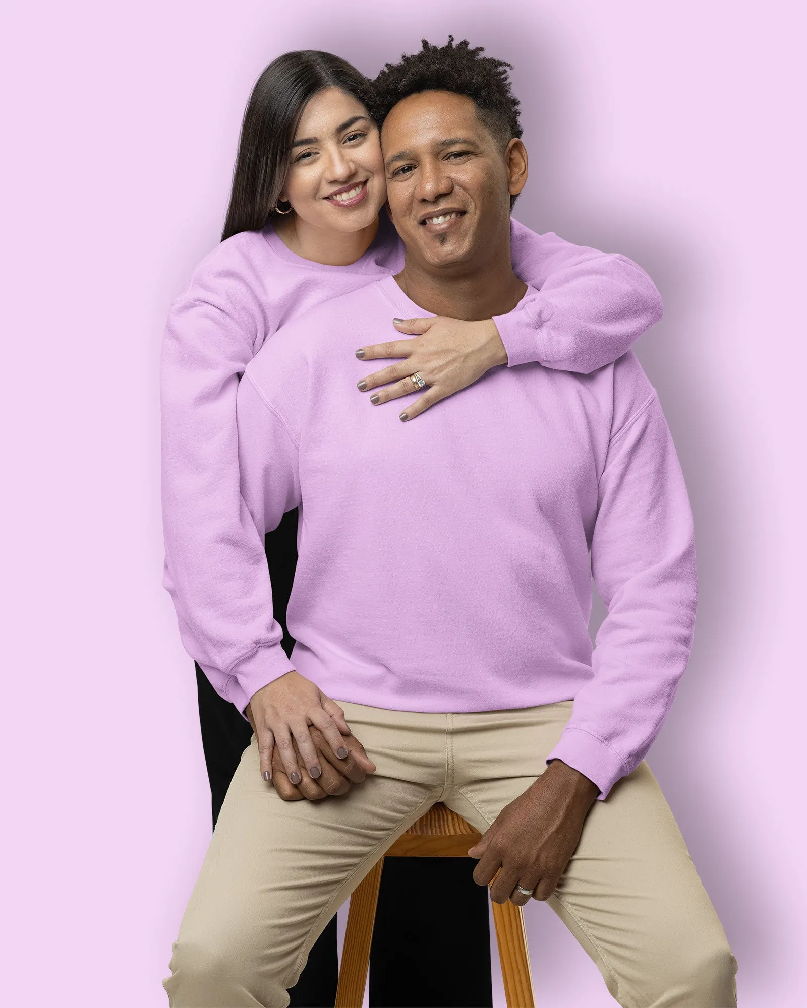 Drop Shoulder Sweatshirt: Mauve Purple