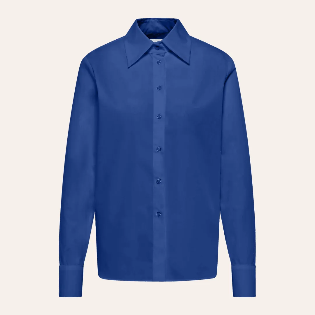 EHE Apparel Elena Oxford Shirt - Indigo