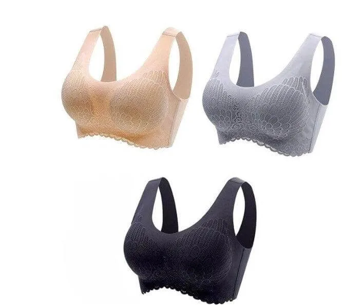 Elegance Seamless Sports Bra for Women with Natural Thai Latex