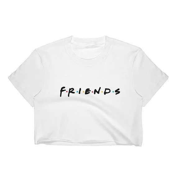 FRIENDS CROP TOP WHITE - TS80G0FRI