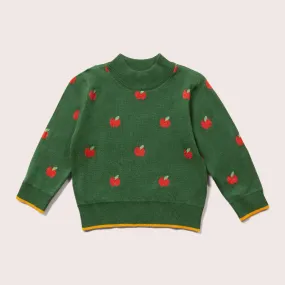 From One To Another Apple Knitted Jumper - Little Green Radicals