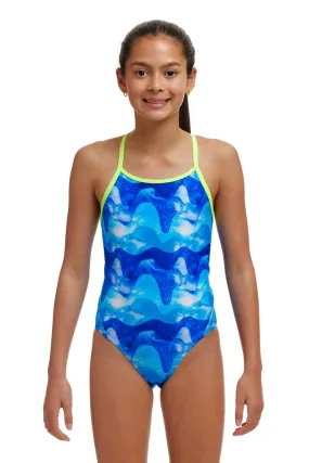 Girl's Diamond Back One Piece | Dive In